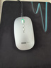 聯(lián)想（Lenovo）無(wú)線(xiàn)鼠標無(wú)線(xiàn)靜音藍牙鼠標可充電輕薄便攜筆記本電腦ipad平板安卓蘋(píng)果手機通用無(wú)線(xiàn)商務(wù)辦公鼠標 銀色-雙模版【左右靜音按鍵】 無(wú)線(xiàn)藍牙鼠標【Type-c充電/配充電線(xiàn)】 曬單實(shí)拍圖