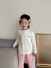 MQDMINI[抗靜電+抗菌]女童打底衫雙層花瓣中領(lǐng)嬰幼上衣內(nèi)搭外穿保暖 曬單實拍圖