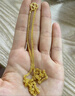 卡地金 黃金項(xiàng)鏈女 足金999肖邦鏈金鏈子單鏈鎖骨鏈百搭款送女友送老婆 3.30克 約42cm 曬單實(shí)拍圖