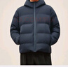 京東京造【鵝絨服新品TOP1】羽絨服連帽25冬季新款無(wú)縫壓膠外套 深藍 2XL 曬單實(shí)拍圖