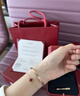 卡地亞（Cartier ）【二手99新】卡地亞 Cartier LOVE系列 釘子系列 18K玫瑰金 黃金 寬版窄版 無(wú)鉆四鉆十鉆手鐲 男女同款正品 21年全套玫瑰金無(wú)鉆love（寬版）17號 其他尺 曬單實(shí)拍圖