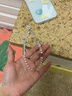 贏(yíng)夫人（Mrs win）白水晶手機掛繩手腕防丟掛飾女款五行手機鏈繩掛手腕串珠 五行相生-6mm白水晶手機鏈 B05-203 曬單實(shí)拍圖