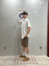 杉杉透氣竹纖維短袖男裝襯衫上衣夏季薄款商務休閑正裝純色工裝 白色 短袖 44 (185/108A) 曬單實拍圖