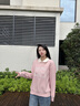 Teenie Weenie小熊女裝衛衣2025年秋季新款氣質(zhì)學(xué)院風(fēng)翻領(lǐng)長(cháng)袖上衣 粉色 S 曬單實(shí)拍圖