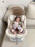 優(yōu)樂博（ULOP）兒童安全座椅0-4-12歲i-size智能雙通風加熱車載嬰兒寶寶汽車座椅 卡特香檳（前后通風+175°躺角） 曬單實拍圖