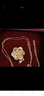 中國(guó)黃金（CHINA GOLD）黃金吊墜女款牡丹花金項(xiàng)鏈繁花送媽媽足金女友老婆情人母親節(jié)禮物 簡(jiǎn)約版吊墜丨約1.1g 曬單實(shí)拍圖