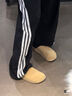 Adidas阿迪達斯女褲 2025新款運動褲寬松香蕉褲三條紋梭織彎刀褲長褲 KB5224 M 曬單實拍圖