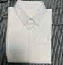 棉致襯衫男純色長(cháng)袖垂感襯衣港風(fēng)休閑潮流簡(jiǎn)約上衣 白色 M  曬單實(shí)拍圖
