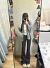 棠暖微喇叭褲女春秋季2025新款高個子加長版運動衛(wèi)褲顯瘦女士休閑褲子 高級灰常規(guī)款 M 95-110斤 曬單實拍圖