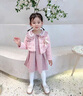 G.DUCKKIDS小黃鴨童裝女童套裝春秋款兒童連衣裙秋冬季小香風(fēng)女寶寶外套裙子 粉色 90碼建議80-90cm1歲半-2歲 曬單實(shí)拍圖