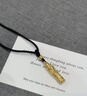 中國黃金（CHINA GOLD）金神龍盤柱黃吊墜男女福字轉(zhuǎn)運(yùn)珠黃金掛墜節(jié)日生日禮物送愛人男友 神龍盤柱+福字珠【黑繩】約0.42g 曬單實(shí)拍圖