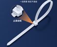 山澤 自鎖式尼龍扎帶 小號國標2.5*200mm 電腦裝機 園藝 理線(xiàn)束線(xiàn)捆扎綁帶 白 100根/包 ZD-40 曬單實(shí)拍圖