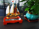 夢(mèng)佳家畫(huà)一帆風(fēng)順水晶帆船擺件招財琺瑯彩客廳辦公室酒柜裝飾公司開(kāi)業(yè)禮物 大號水晶木底座款 禮盒裝 曬單實(shí)拍圖