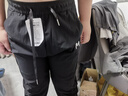真維斯（Jeanswest）冰絲休閑褲2025新款夏季男直筒速干百搭涼感休閑冰絲褲運動長褲 黑色印花款（M） XL （建議130-155斤） 曬單實拍圖