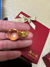 周六福足金999簡約黃金耳環(huán)女送媽媽耳飾計價AA090834 一對 約3.73g  曬單實拍圖