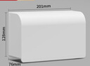 國際電工118型三位粘貼式插座加高加大防水罩盒 衛(wèi)生間廚房開關(guān)面板防濺盒 118型三聯(lián)加高防水盒【白色】 曬單實拍圖