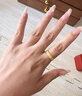 昂隆黃金999戒指男戒999足金龍紋戒指男女款活口可調(diào)節(jié)七夕520情人節(jié) 約3克 曬單實(shí)拍圖