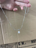 花有心柿s925銀項鏈女款繩結(jié)珍珠項鏈輕奢小眾鎖骨鏈女高級感毛衣鏈配飾品 珍珠繩結(jié)項鏈-s925銀 曬單實拍圖
