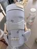 膳魔師（THERMOS）保溫杯咖啡杯316L不銹鋼水杯男女士學(xué)生便攜杯子生日禮物TEME 蜜蜂花環(huán)藍色 400ml 附帶杯套 曬單實(shí)拍圖