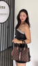 狄梵普包包女包2025新款女士斜挎手提包生日七夕情人節(jié)禮物送女友送老婆 咖啡色【禮盒裝】 中包 曬單實(shí)拍圖