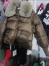 勤記媽媽羽絨服中老年短款帶毛領(lǐng)2024冬季新款小個(gè)子韓版加厚大狐貍毛 咖啡色1313 1313 L160斤內 曬單實(shí)拍圖