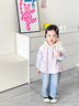 班喜迪女童外套春秋款2025新款兒童衣服秋季連帽上衣女寶寶洋氣公主秋裝 紫色 100 曬單實(shí)拍圖