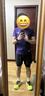 輕功二合一短褲男款五分女款三分假兩件帶內襯儲物短褲春夏新款 男款五分黑色 L 曬單實拍圖