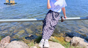 緋垚碎花半身裙女黑色夏秋新款百搭高腰顯瘦遮胯a字夏蛋糕中長(zhǎng)裙 【黑色-M】 曬單實(shí)拍圖
