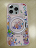 迪士尼（Disney）適用蘋果14promax手機(jī)殼液態(tài)硅膠iphone16磁吸轉(zhuǎn)支架15pm玲娜貝兒旋轉(zhuǎn)指環(huán)扣可愛卡通防摔保護(hù)套 粉色支架【真液態(tài)灰粉】玲娜貝兒-ZYT157G孔位 iPhone15 曬單實(shí)拍圖