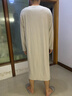VeniMasee嬰兒棉男士睡裙寬松大碼一體式裸睡神器免穿內褲浴袍7A抗菌睡袍男 紳士灰 XL 【推薦體重110-150斤】 曬單實(shí)拍圖