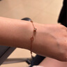 周大生小蠻腰純銀手鏈女輕奢小眾玫瑰金色手飾七夕禮物送女友 曬單實拍圖