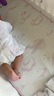 babycare嬰兒抑菌涼席寶寶透氣冰絲席兒童幼兒園可水洗云朵小熊65*120CM 曬單實(shí)拍圖