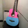 泰恩斯 TYENSI民謠吉他初學(xué)者38寸升級款電箱男生女生入門(mén)民謠單板吉他電箱樂(lè )器 基礎款38寸粉藍【送教學(xué)配件】 曬單實(shí)拍圖