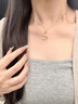央創(chuàng  )時(shí)尚錦鯉平安扣銀項鏈2025新款玉吊墜女生生日禮物女士送女友老婆s925 曬單實(shí)拍圖