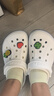crocs卡駱馳貝雅卡駱班|205089 黑色/白色-066 39(240mm)  曬單實(shí)拍圖