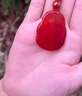 柯羅奧蒂 KORATTE紅瑪瑙吊墜男十二生肖屬相墜項鏈女款鑰匙扣掛件飾品 屬馬 配珠鏈款 曬單實(shí)拍圖