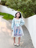 叮當(dāng)貓洛麗塔公主裙女童連衣裙春秋2025新款裙子兒童春裝小女孩lolita裙 22013藍(lán)色-長(zhǎng)袖 130 曬單實(shí)拍圖
