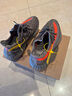 阿迪達斯Yeezy350夏日透氣男鞋灰橙椰子休閑鞋GW1229 38.5 曬單實(shí)拍圖
