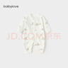 babylove嬰兒連體衣春秋季純棉嬰兒衣服新生兒寶寶長(cháng)袖哈衣爬服秋裝 曬單實(shí)拍圖