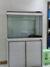 森森（SUNSUN）大型魚(yú)缸底過(guò)濾水族箱客廳家用落地玻璃生態(tài)金魚(yú)缸 超白款升級底濾 1米長(cháng)42cm寬（黑白可選） 曬單實(shí)拍圖