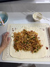 展藝 硅膠揉面墊套裝 50cm揉面墊+櫸木搟面杖+切面刀 包餃子搟面皮 曬單實(shí)拍圖