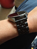 今舞 適用oppo watch X表帶watch4 pro手表帶一加watch2金屬七珠X2精鋼帶高檔男士名表款式手表腕帶 黑色 OPPO Watch X/X2（22mm） 曬單實(shí)拍圖