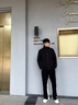 啄木鳥棉服男2025秋冬新款潮流百搭立領(lǐng)棉衣外套男加厚保暖男士休閑棉襖 MY1912黑色 2XL 建議145-160斤 曬單實拍圖