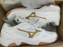 美津濃（MIZUNO）CYCLONE SPEED CN排球鞋綜合室內(nèi)外訓(xùn)練鞋男女款羽毛球鞋乒乓球鞋 白金 【顏值與實(shí)力并存】 現(xiàn)貨 40 =255mm 曬單實(shí)拍圖