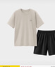 蕉內【王一博同款】305H睡衣男士純棉春夏季100%棉短袖情侶家居服套裝 曬單實拍圖