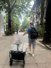 CavlslKcat雙肩包男機能背包潮流時(shí)尚電腦包休閑大容量旅行包高中大學(xué)生書(shū)包 黑色加大版 17寸 曬單實(shí)拍圖