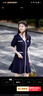 尚靜連衣裙女夏季25年新款小個子收腰顯瘦氣質(zhì)V領(lǐng)通勤百搭短袖裙子女 曬單實拍圖