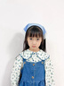 BIBK日本兒童頭巾田園風(fēng)蕾絲發(fā)箍三角巾女2025年新款發(fā)帶可愛(ài)甜美頭飾 紅色格子 曬單實(shí)拍圖