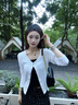 CharisKitty包包女款2025年輕奢鏈條斜挎包真皮菱格單肩包女包七夕情人節禮物 黑色 曬單實(shí)拍圖