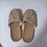 NAOISKEY?腦斯基包頭亞麻拖鞋女夏天室內防滑厚底家用情侶居家辦公室涼拖鞋男四季 包頭紫葉蓮 37-38 37/38(適合腳) 曬單實(shí)拍圖